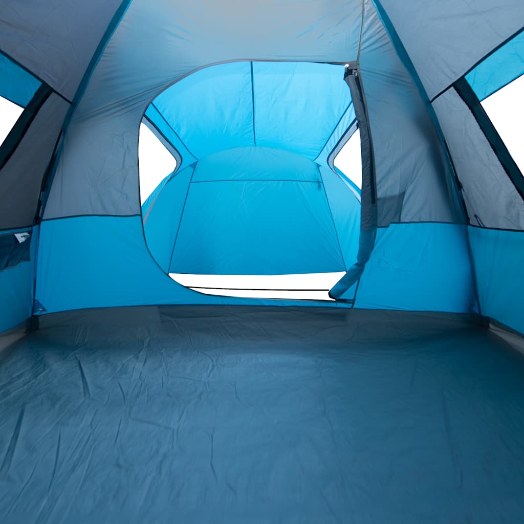 Kuppeltelt For Camping 6 Personer Blå Vanntett
