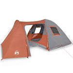 Kuppeltelt For Camping 6 Personer Oransje Vanntett