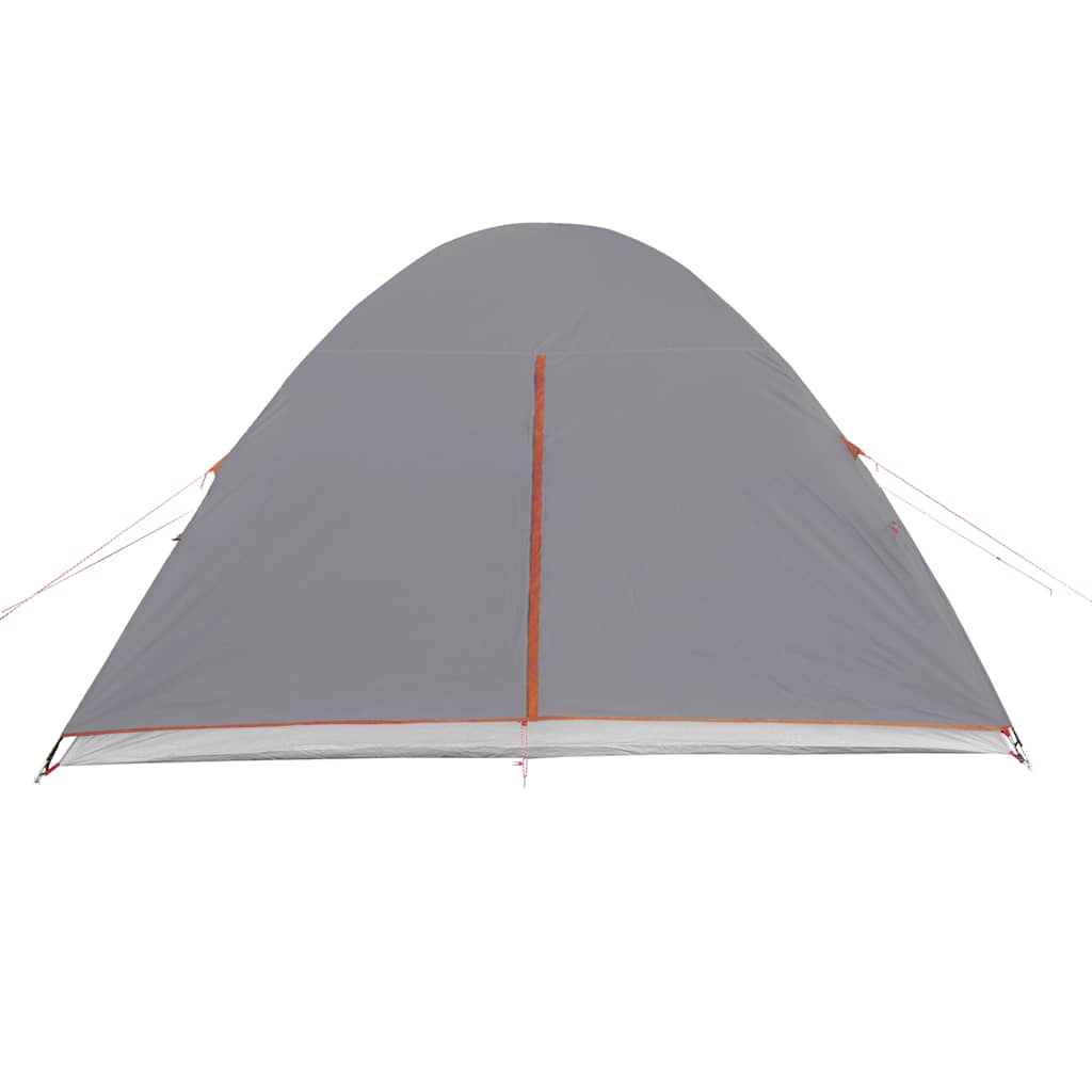 Kuppeltelt For Camping 6 Personer Oransje Vanntett