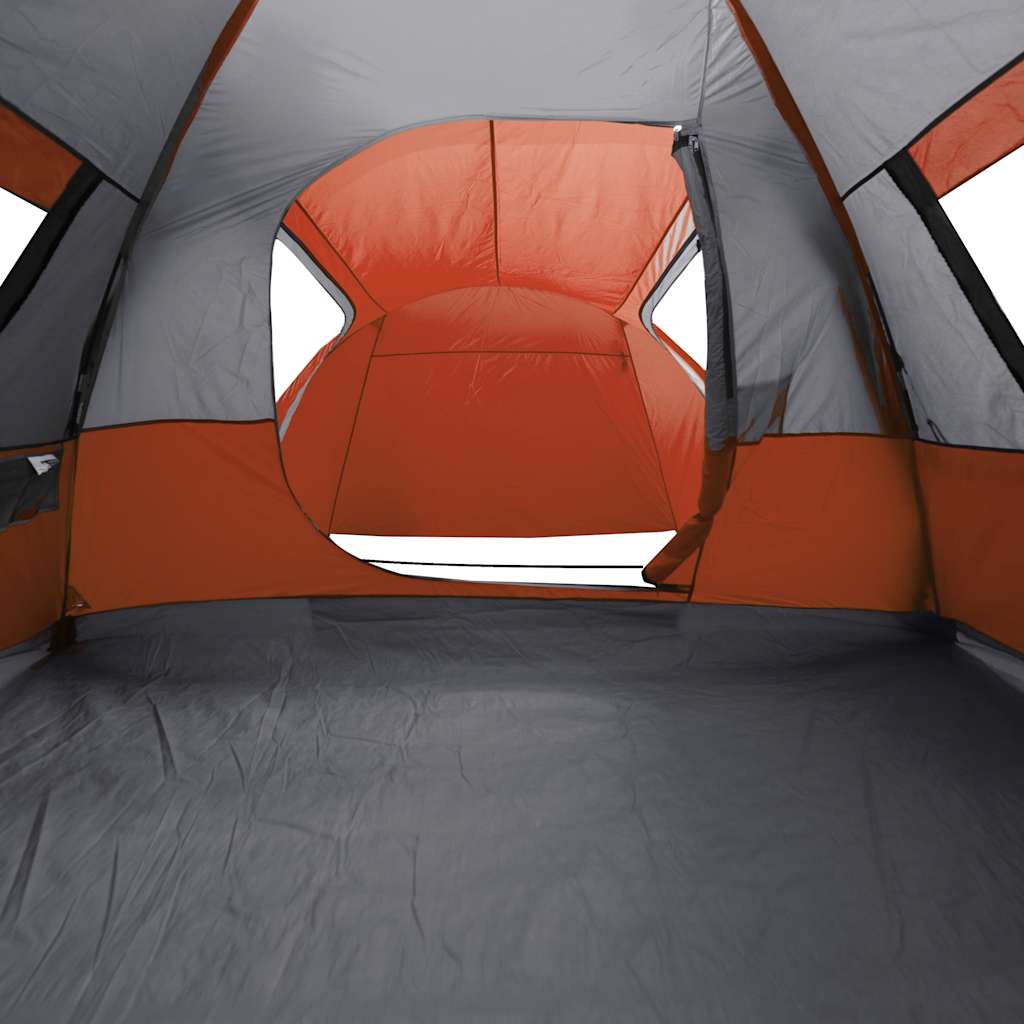 Kuppeltelt For Camping 6 Personer Oransje Vanntett