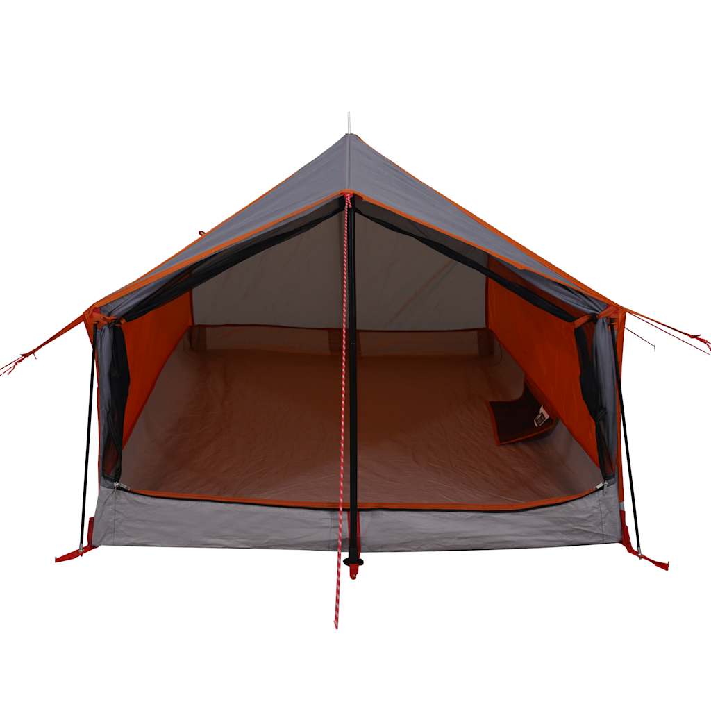 Campingtelt 2 Personer Grå Og Oransje Vanntett