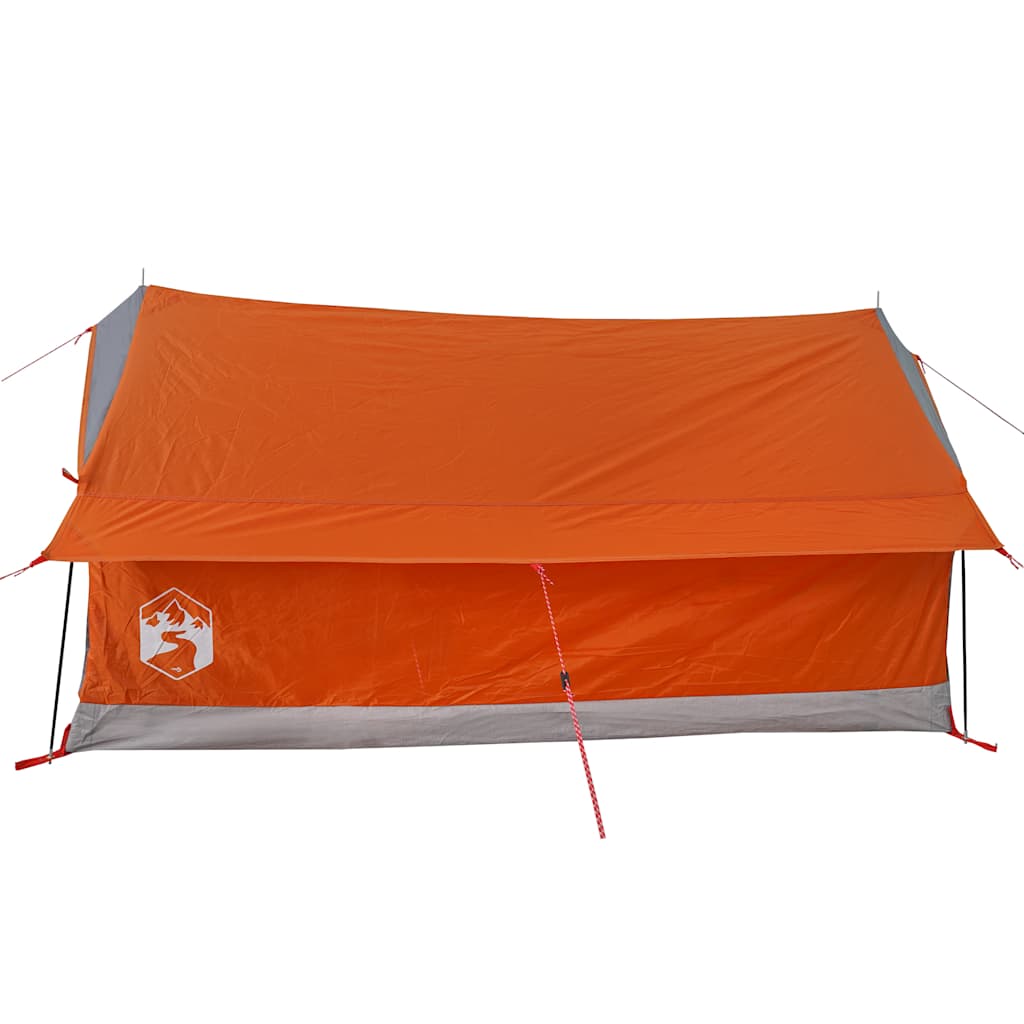 Campingtelt 2 Personer Grå Og Oransje Vanntett