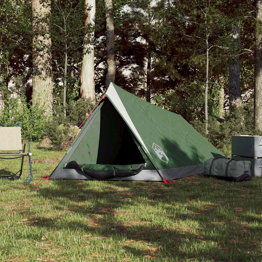 Campingtelt 2 Personer Grønn Vanntett
