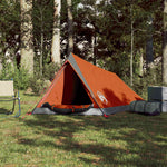 Campingtelt 2 Personer Grå Og Oransje Vanntett