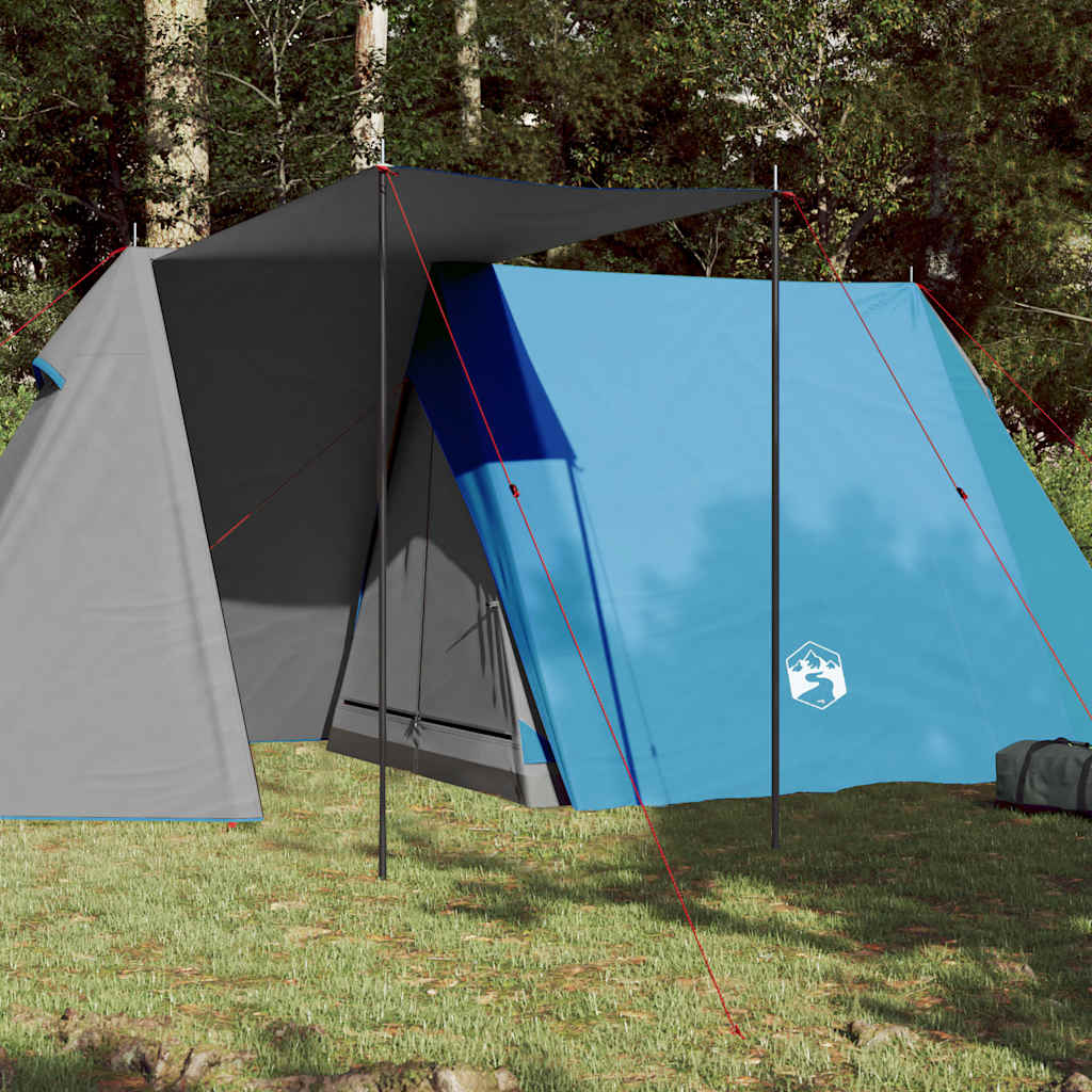 Campingtelt 3 Personer Blå Vanntett