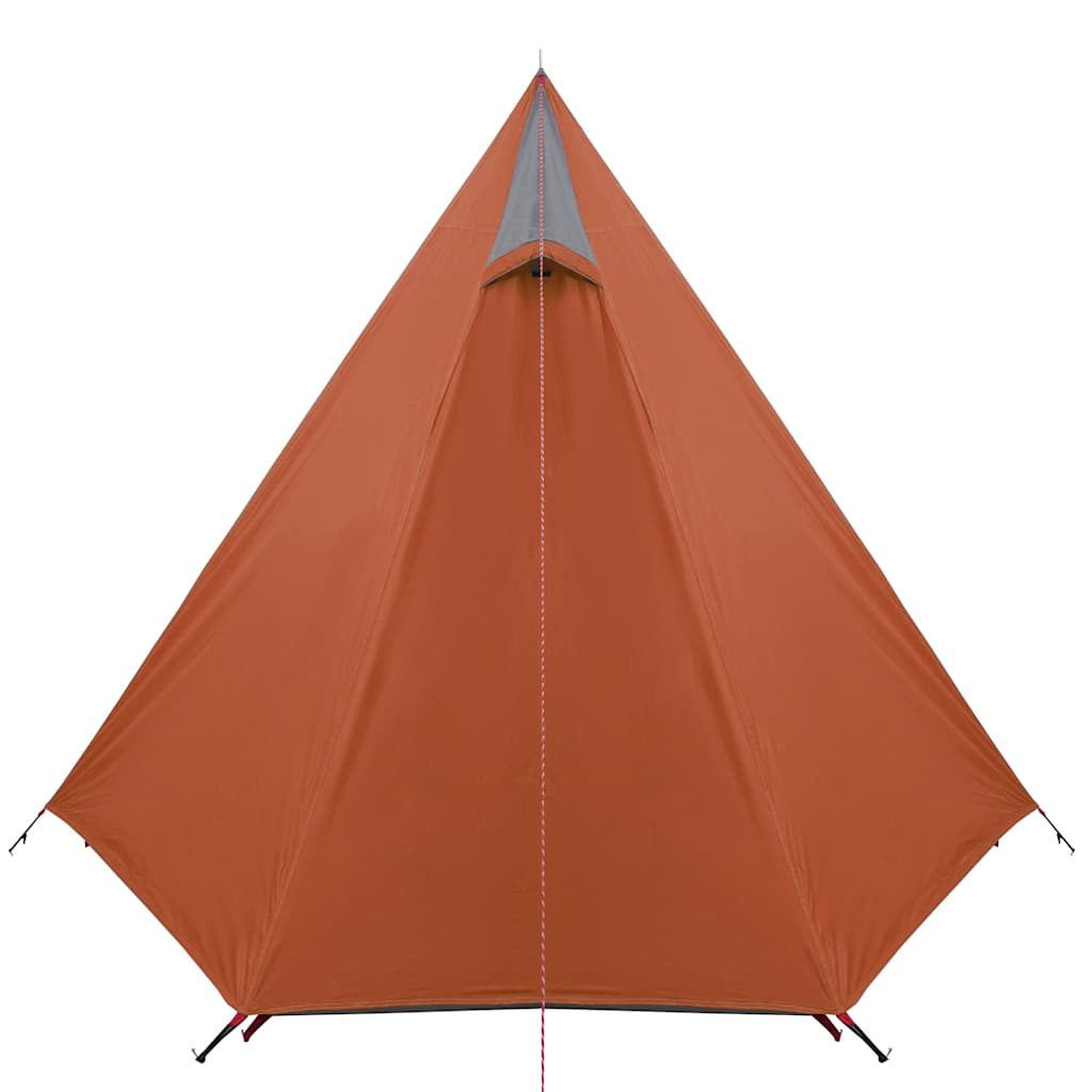 Campingtelt 3 Personer Grå Og Oransje Vanntett