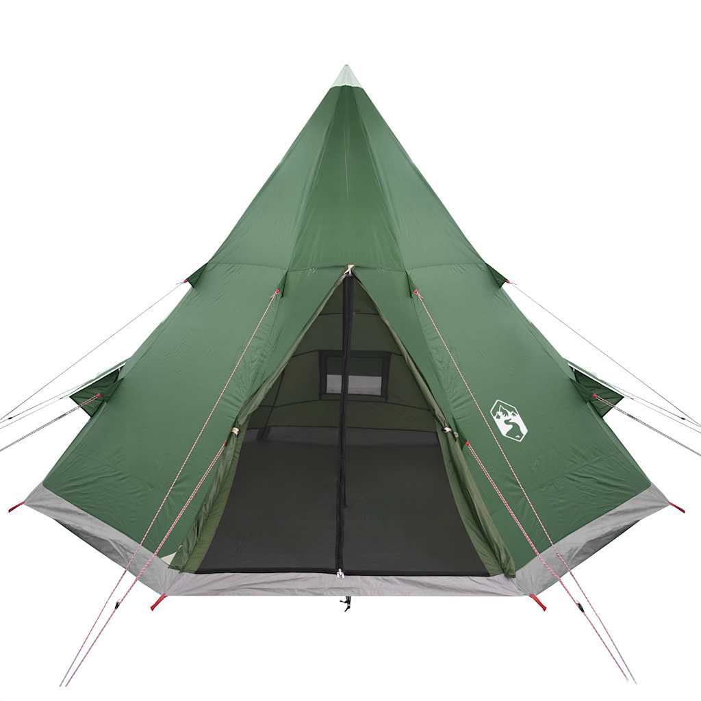 Campingtelt Tipi 4 Personer Grønn Vanntett