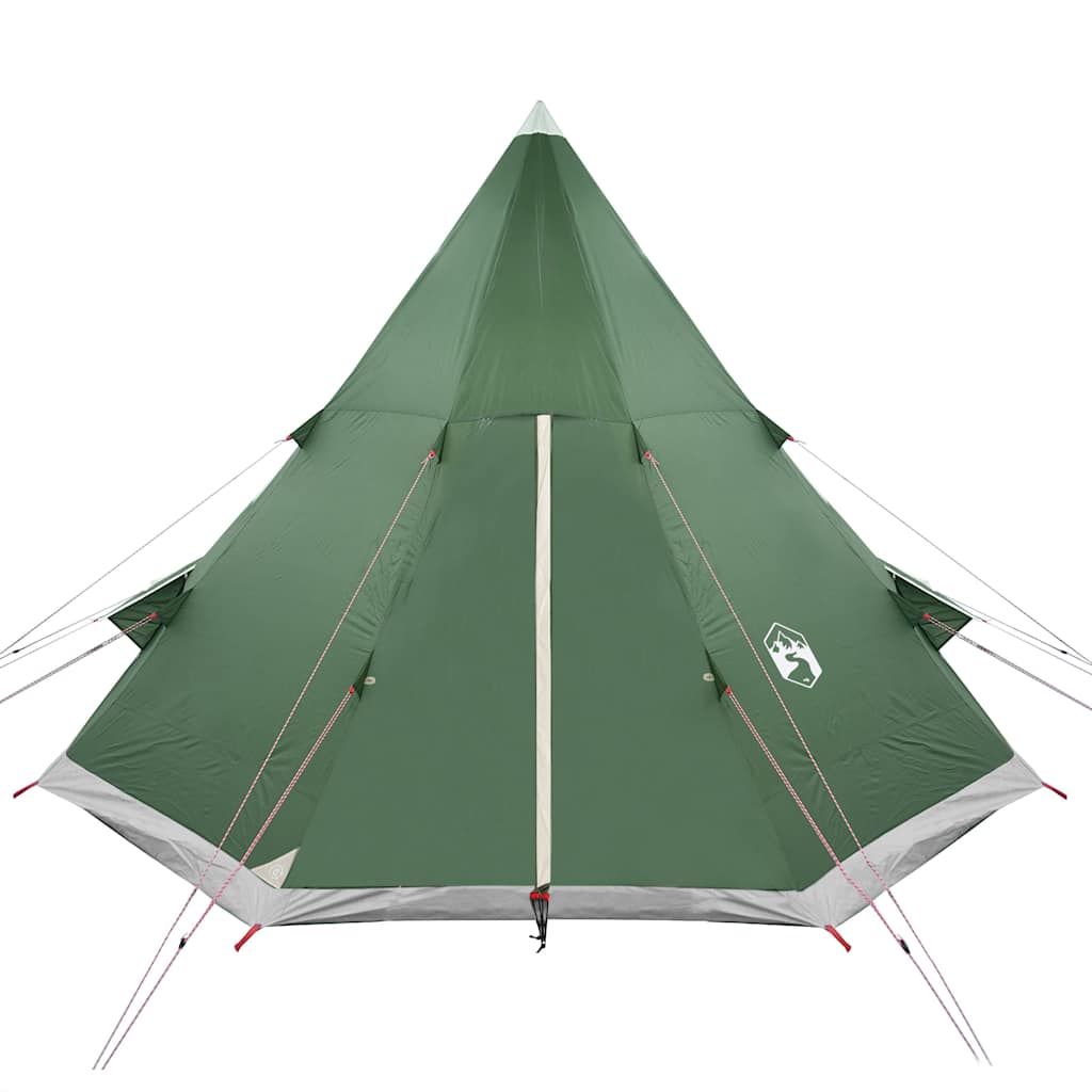 Campingtelt Tipi 4 Personer Grønn Vanntett