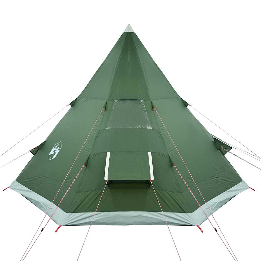 Campingtelt Tipi 4 Personer Grønn Vanntett