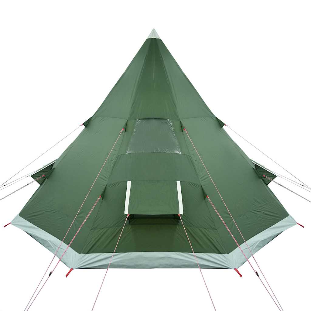 Campingtelt Tipi 4 Personer Grønn Vanntett