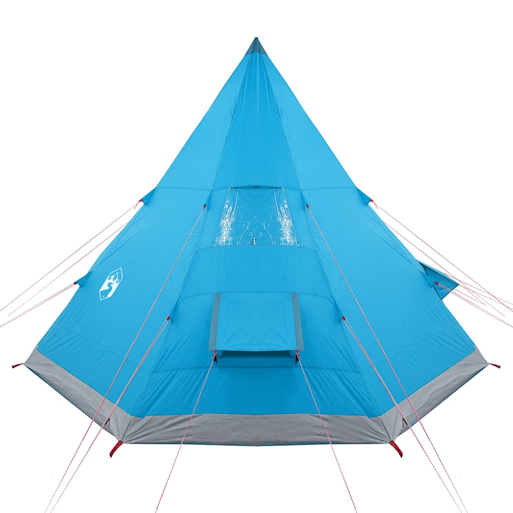 Campingtelt Tipi 4 Personer Blå Vanntett
