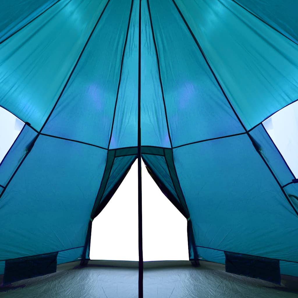 Campingtelt Tipi 4 Personer Blå Vanntett
