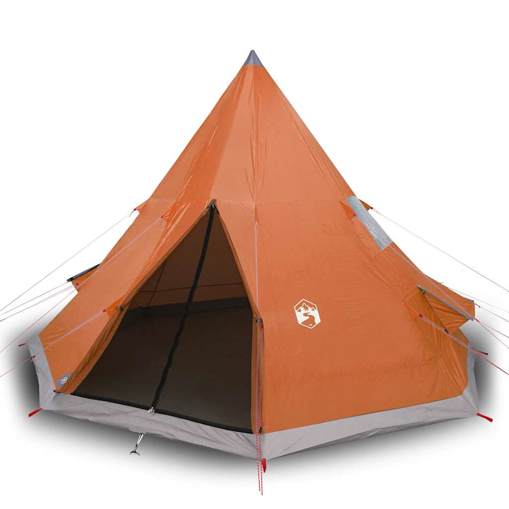 Campingtelt Tipi 4 Personer Oransje Vanntett