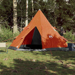 Campingtelt Tipi 4 Personer Oransje Vanntett