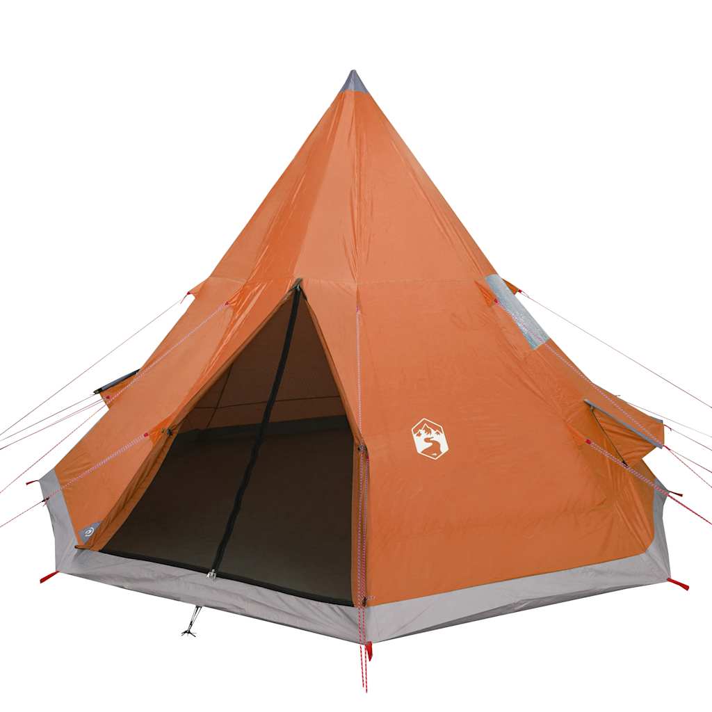 Campingtelt Tipi 4 Personer Oransje Vanntett
