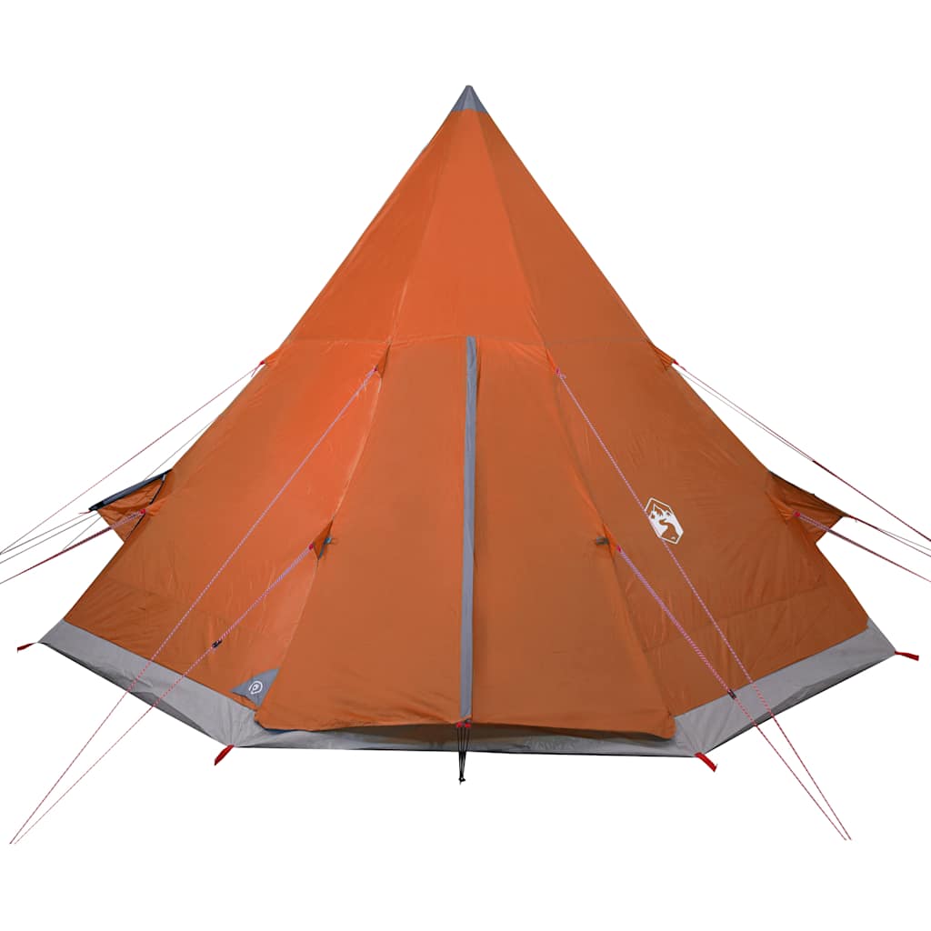 Campingtelt Tipi 4 Personer Oransje Vanntett