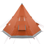 Campingtelt Tipi 4 Personer Oransje Vanntett