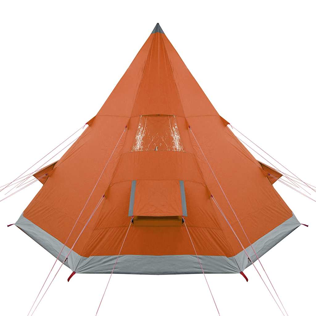 Campingtelt Tipi 4 Personer Oransje Vanntett