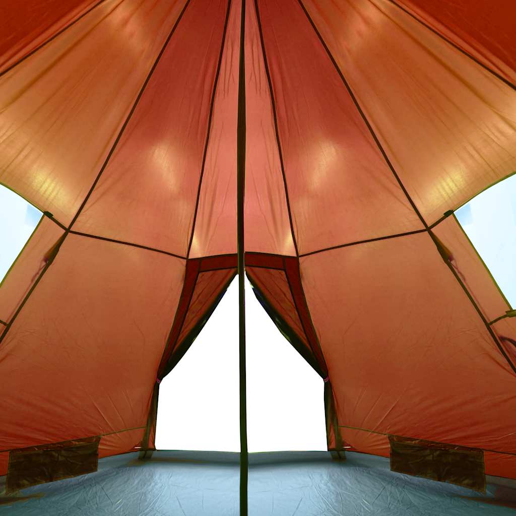 Campingtelt Tipi 4 Personer Oransje Vanntett