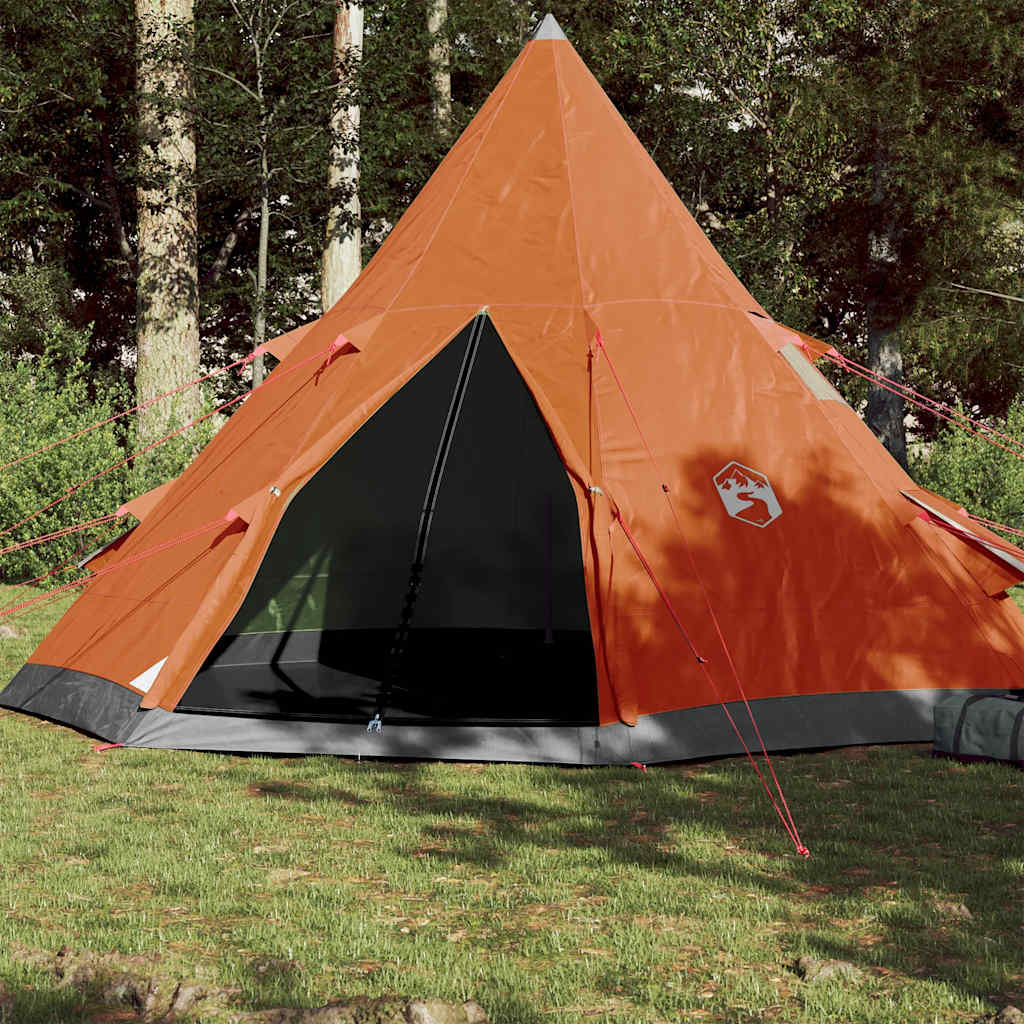 Campingtelt Tipi 4 Personer Oransje Vanntett