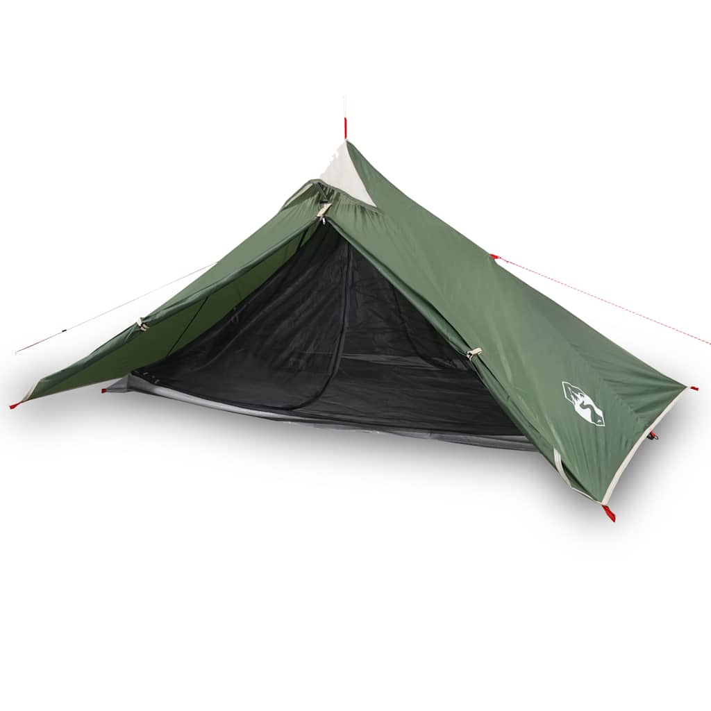 Campingtelt Tipi 1 Person Grønn Vanntett