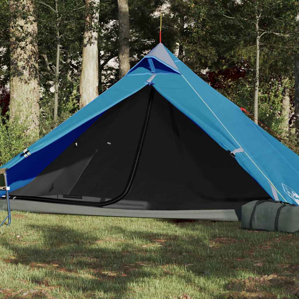 Campingtelt Tipi 1 Person Blå Vanntett