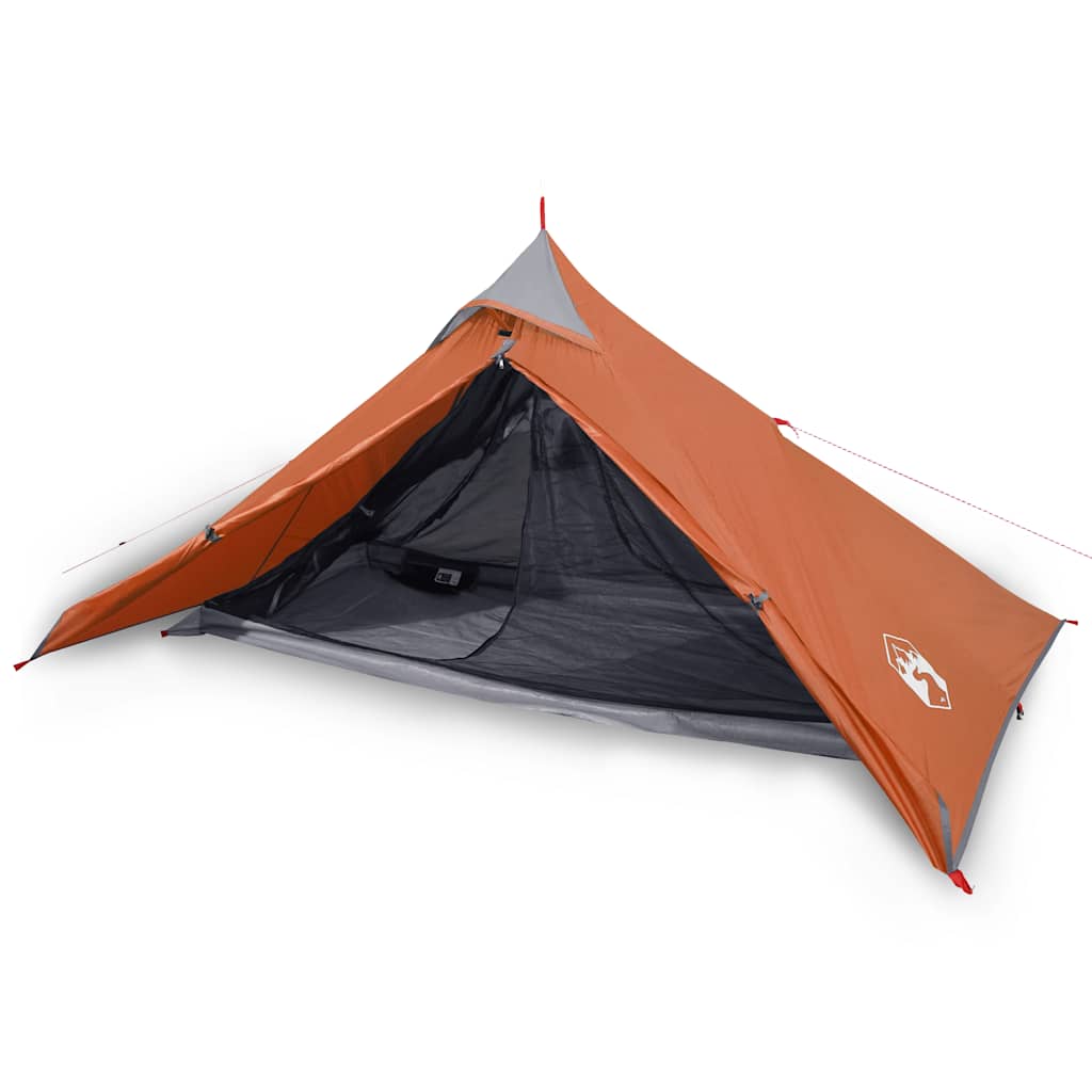 Campingtelt Tipi 1 Person Oransje Vanntett