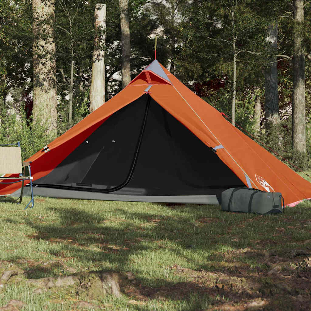 Campingtelt Tipi 1 Person Oransje Vanntett