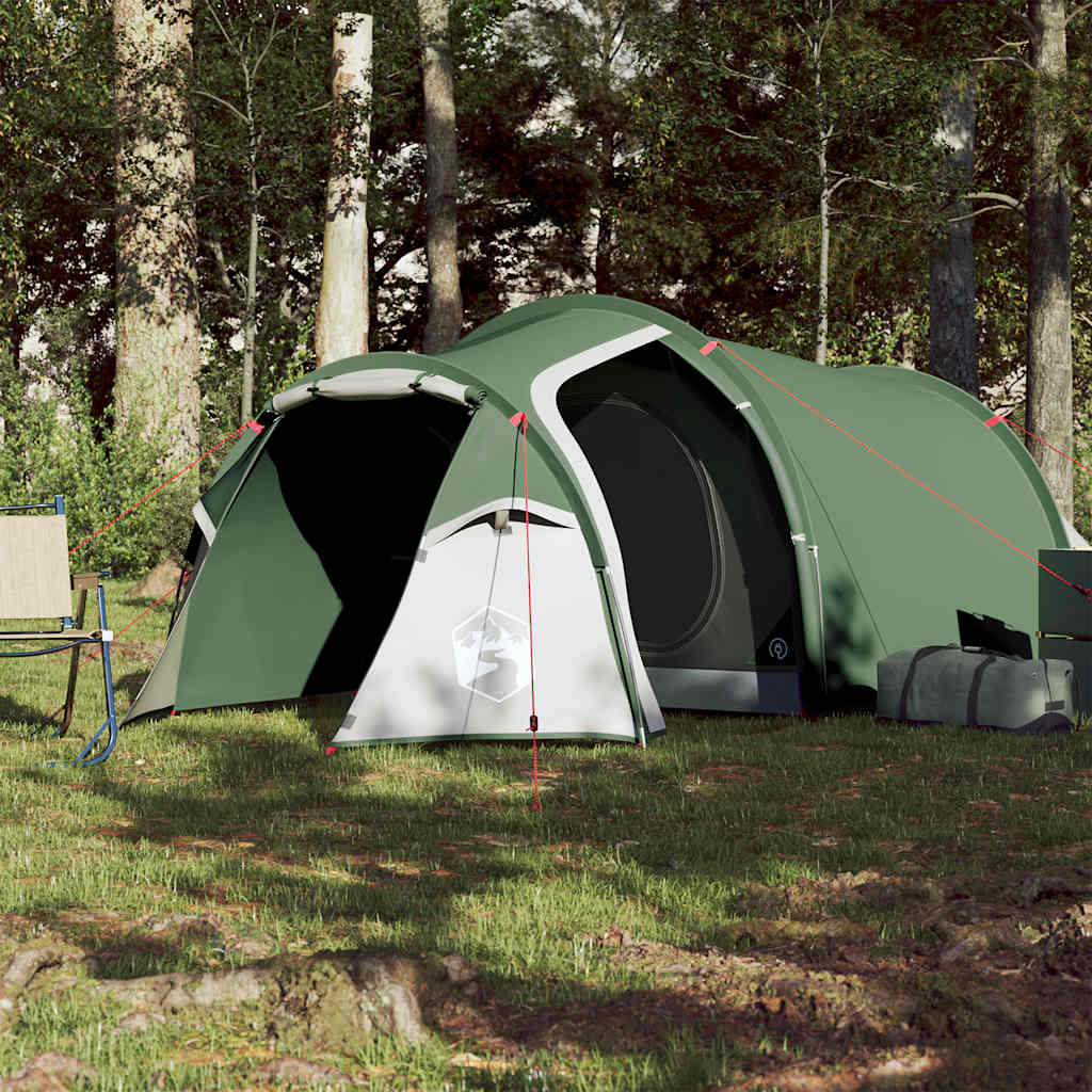 Tunneltelt For Camping 2 Personer Grønn Vanntett