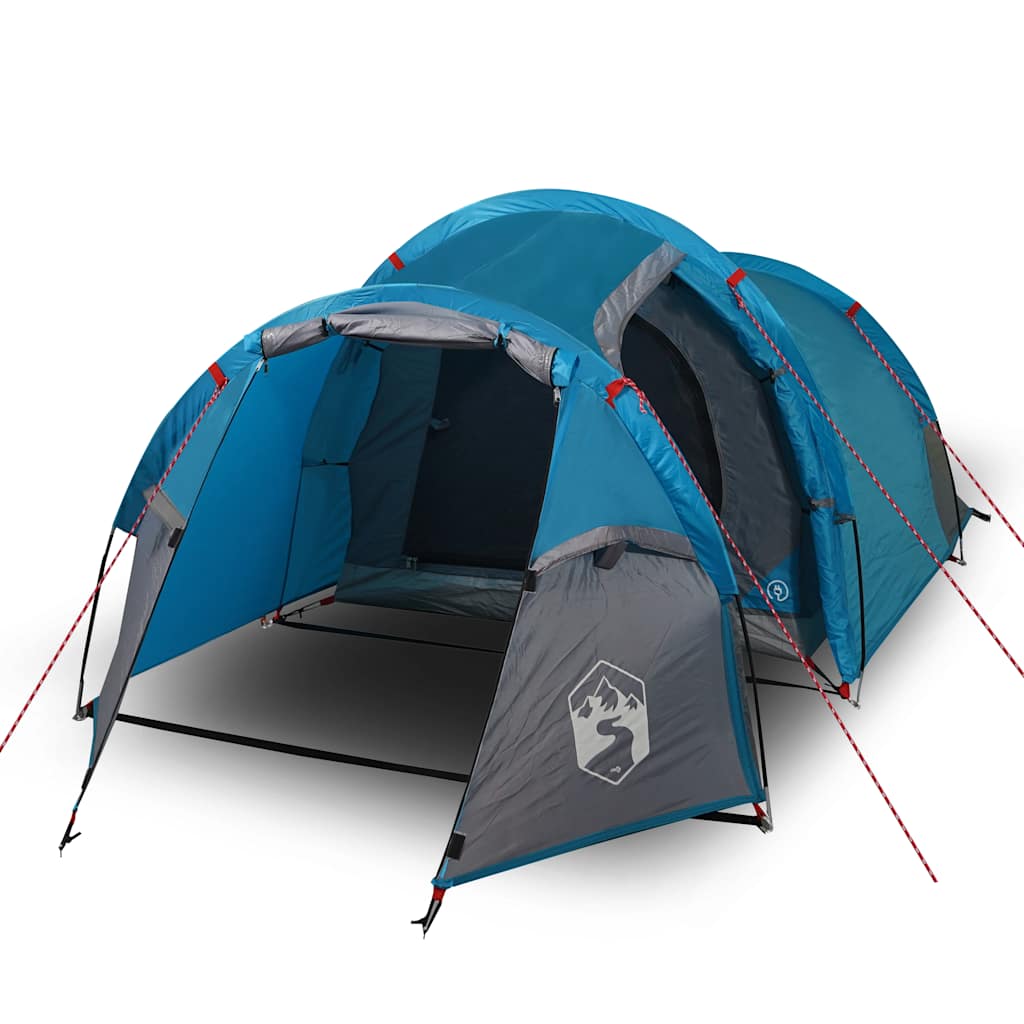 Tunneltelt For Camping 2 Personer Blå Vanntett