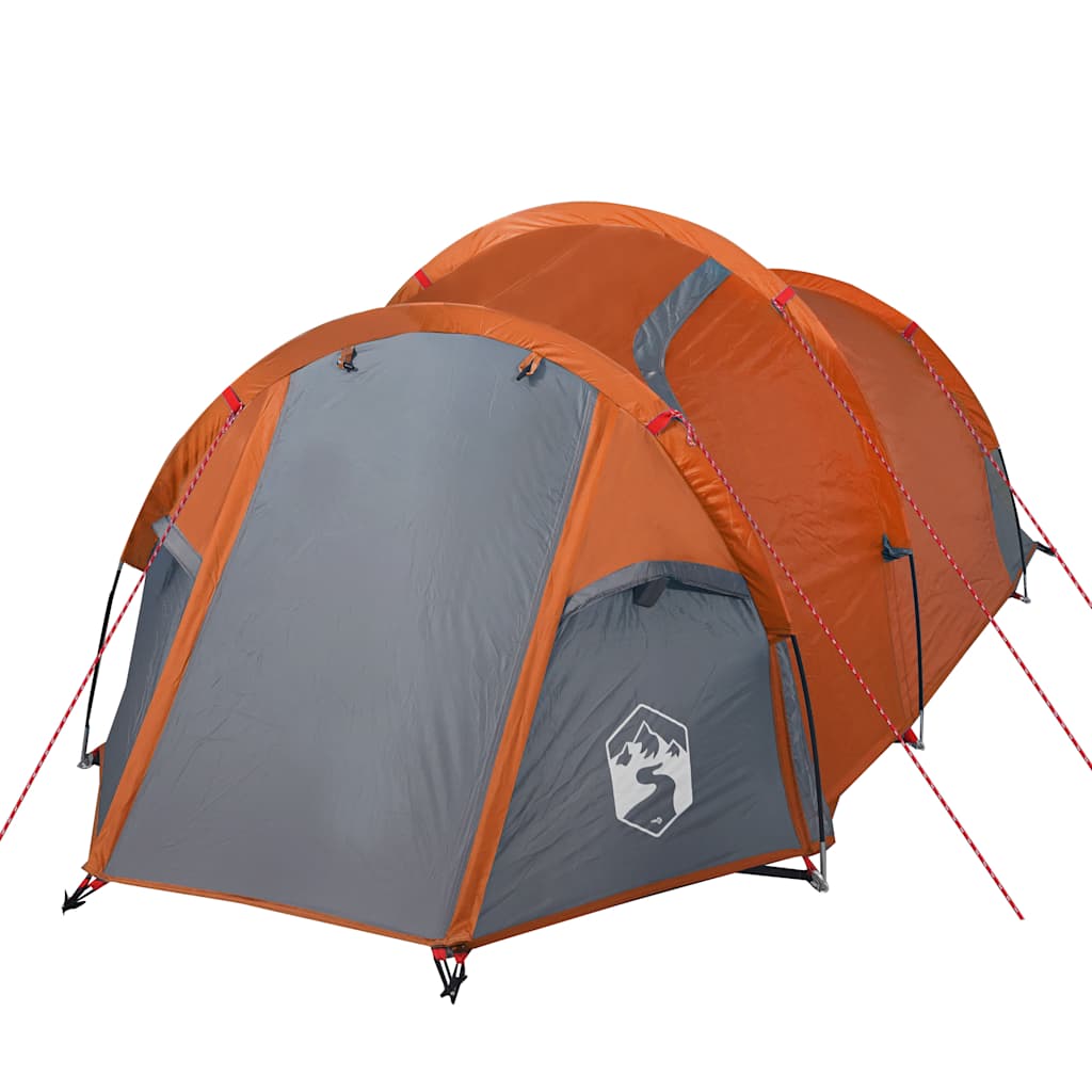 Tunneltelt For Camping 2 Personer Oransje Vanntett