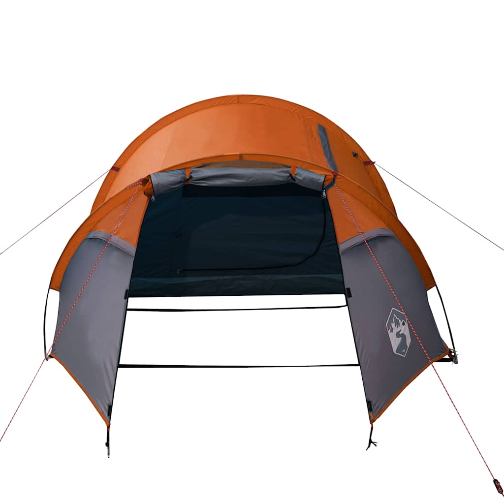 Tunneltelt For Camping 2 Personer Oransje Vanntett
