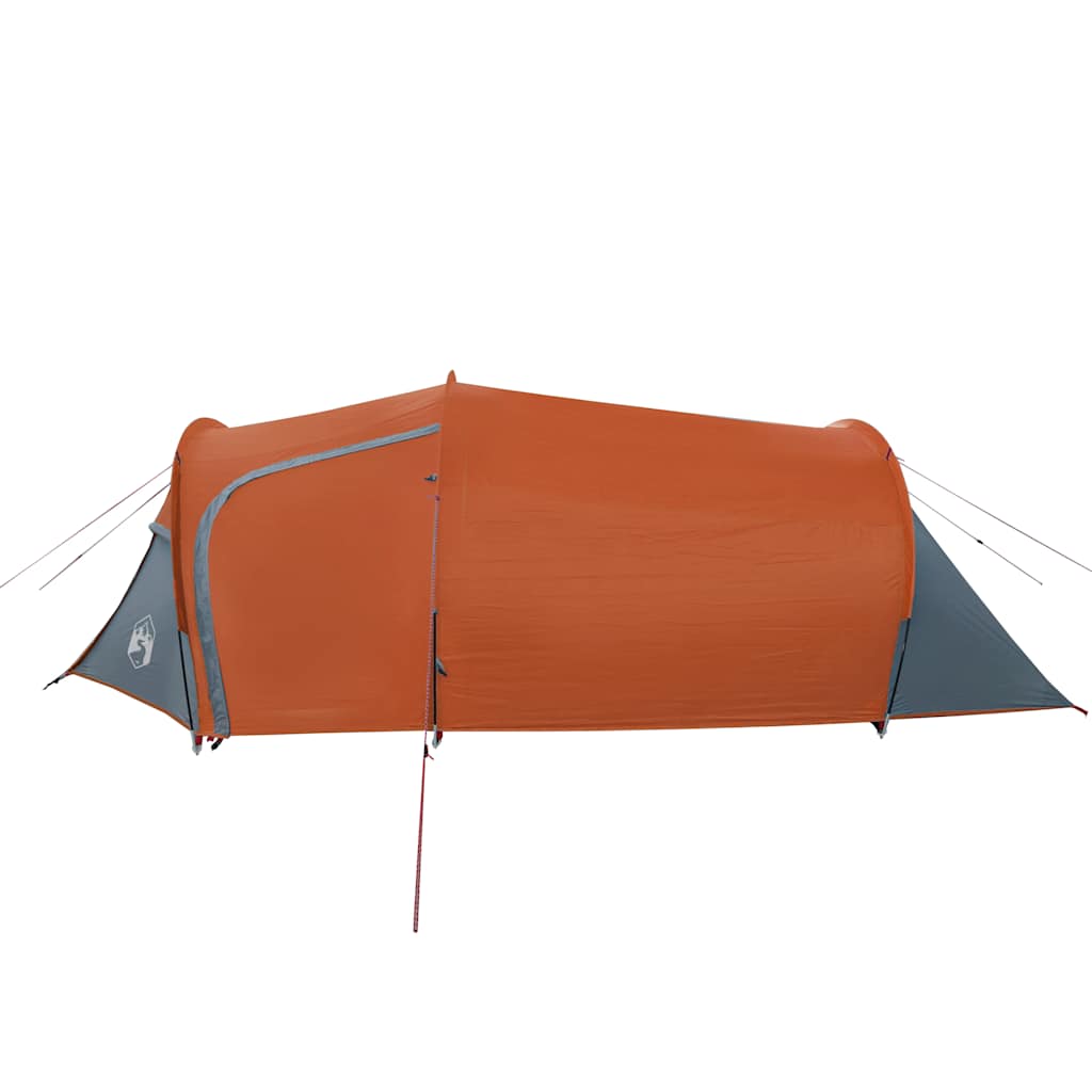 Tunneltelt For Camping 2 Personer Oransje Vanntett