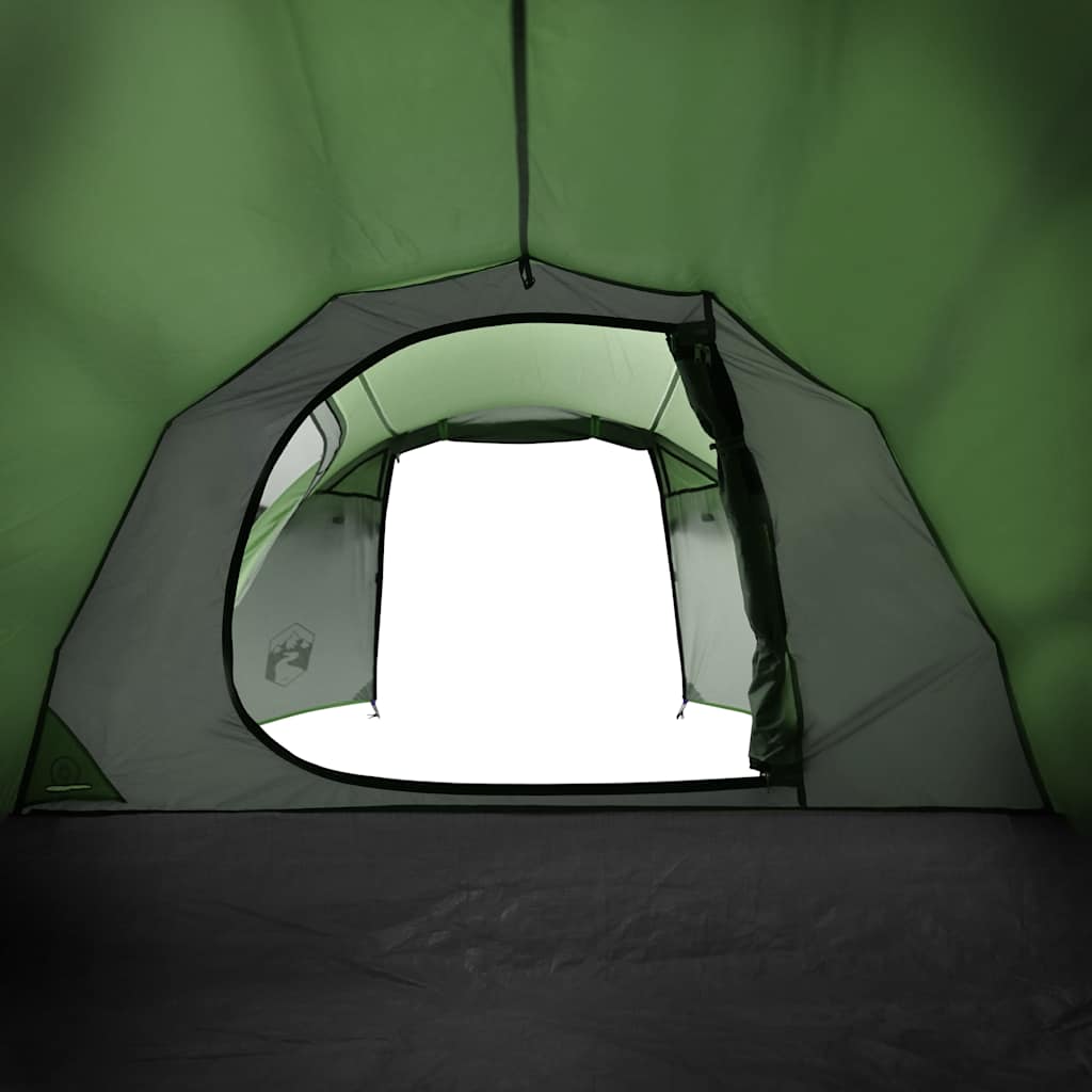 Tunneltelt For Camping 3 Personer Grønn Vanntett