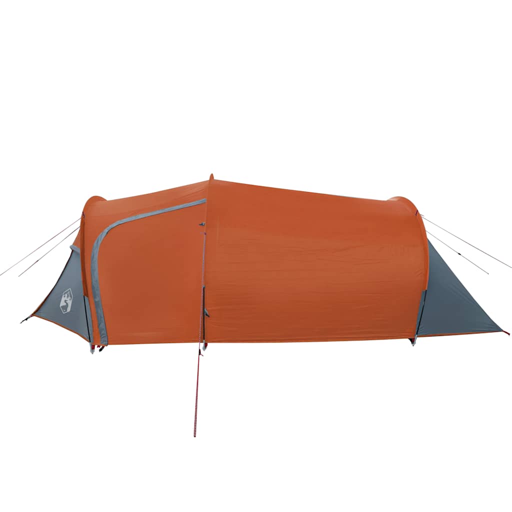 Tunneltelt For Camping 3 Personer Oransje Vanntett