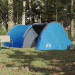 Tunneltelt For Camping 4 Personer Blå Vanntett