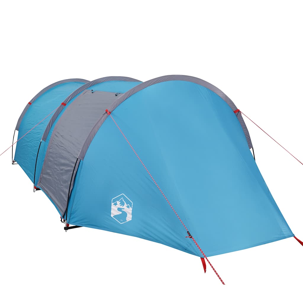 Tunneltelt For Camping 4 Personer Blå Vanntett