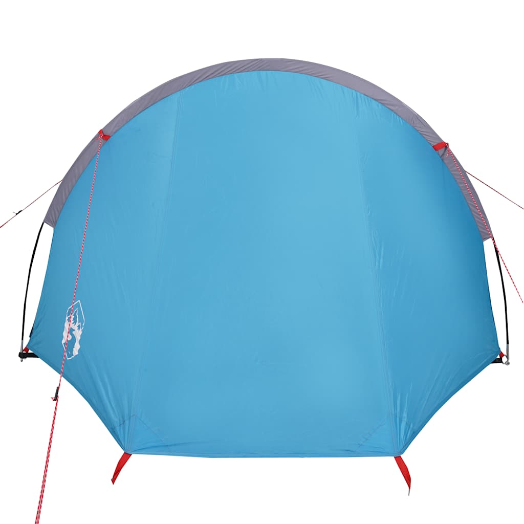 Tunneltelt For Camping 4 Personer Blå Vanntett