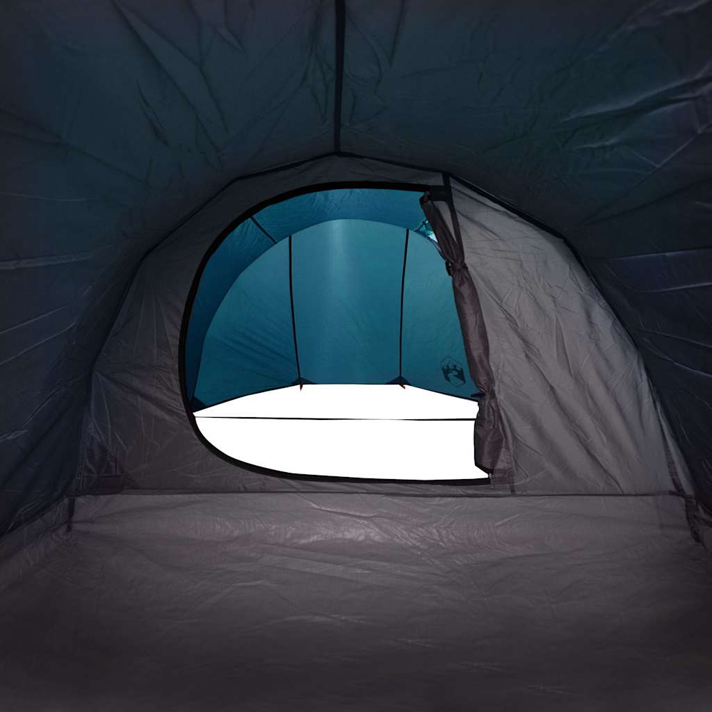 Tunneltelt For Camping 4 Personer Blå Vanntett