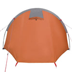 Tunneltelt For Camping 4 Personer Oransje Vanntett