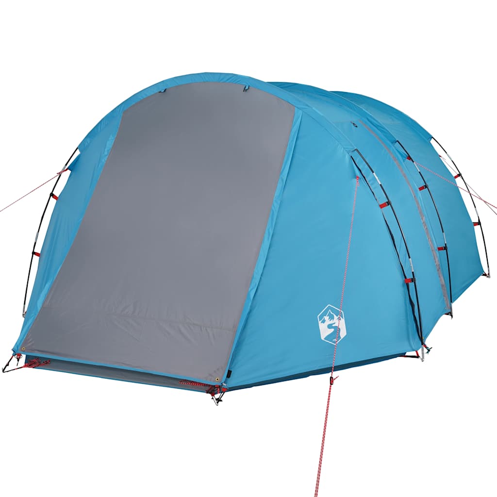 Tunneltelt For Camping 4 Personer Blå Vanntett