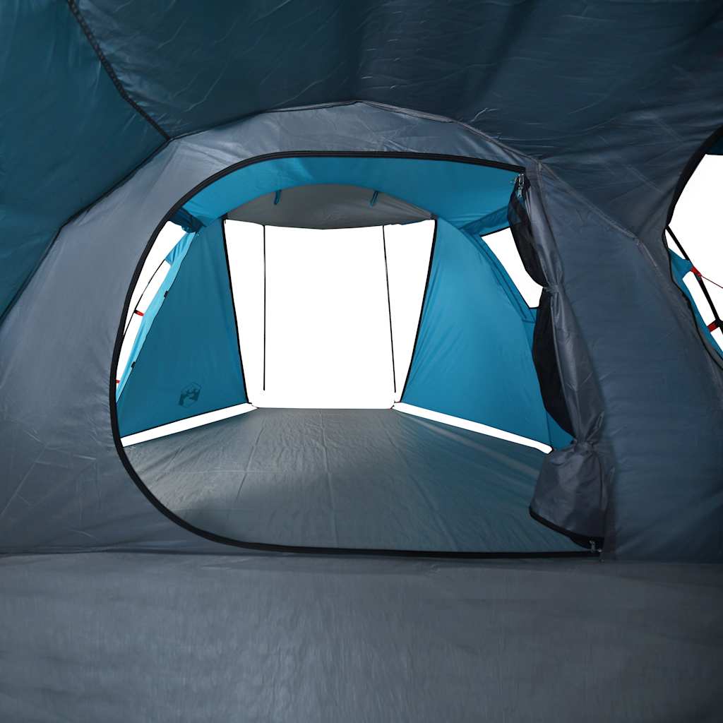 Tunneltelt For Camping 4 Personer Blå Vanntett