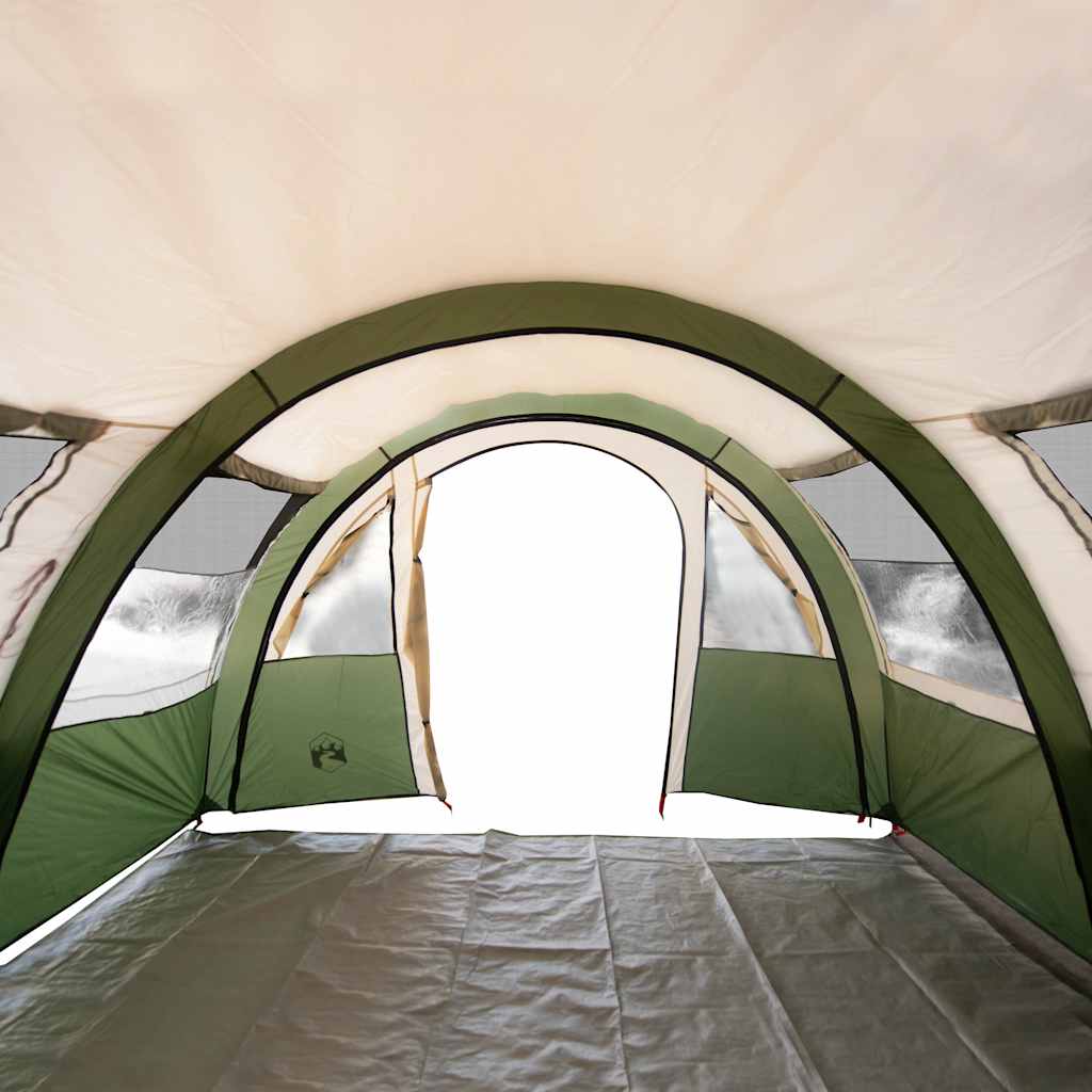 Tunneltelt For Camping 4 Personer Grønn Vanntett