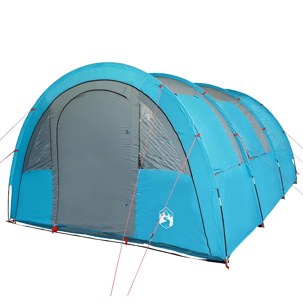 Tunneltelt For Camping 4 Personer Blå Vanntett