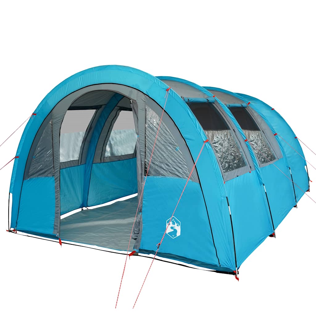 Tunneltelt For Camping 4 Personer Blå Vanntett