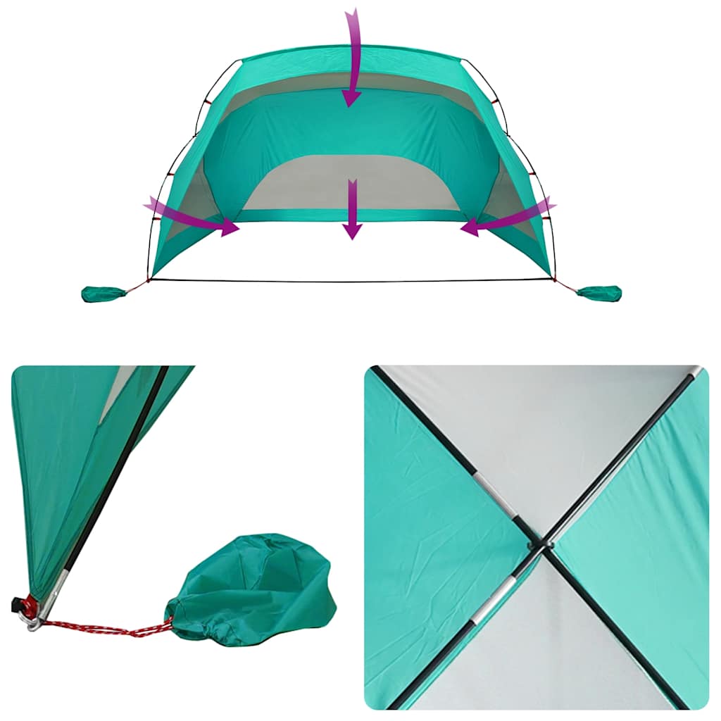 Strandtelt Havgrønn 274X178X170/148 Cm 185T Polyester