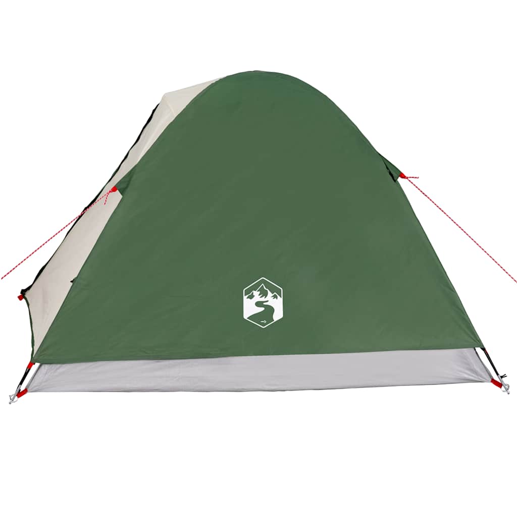 Kuppeltelt For Camping 3 Personer Grønn Vanntett
