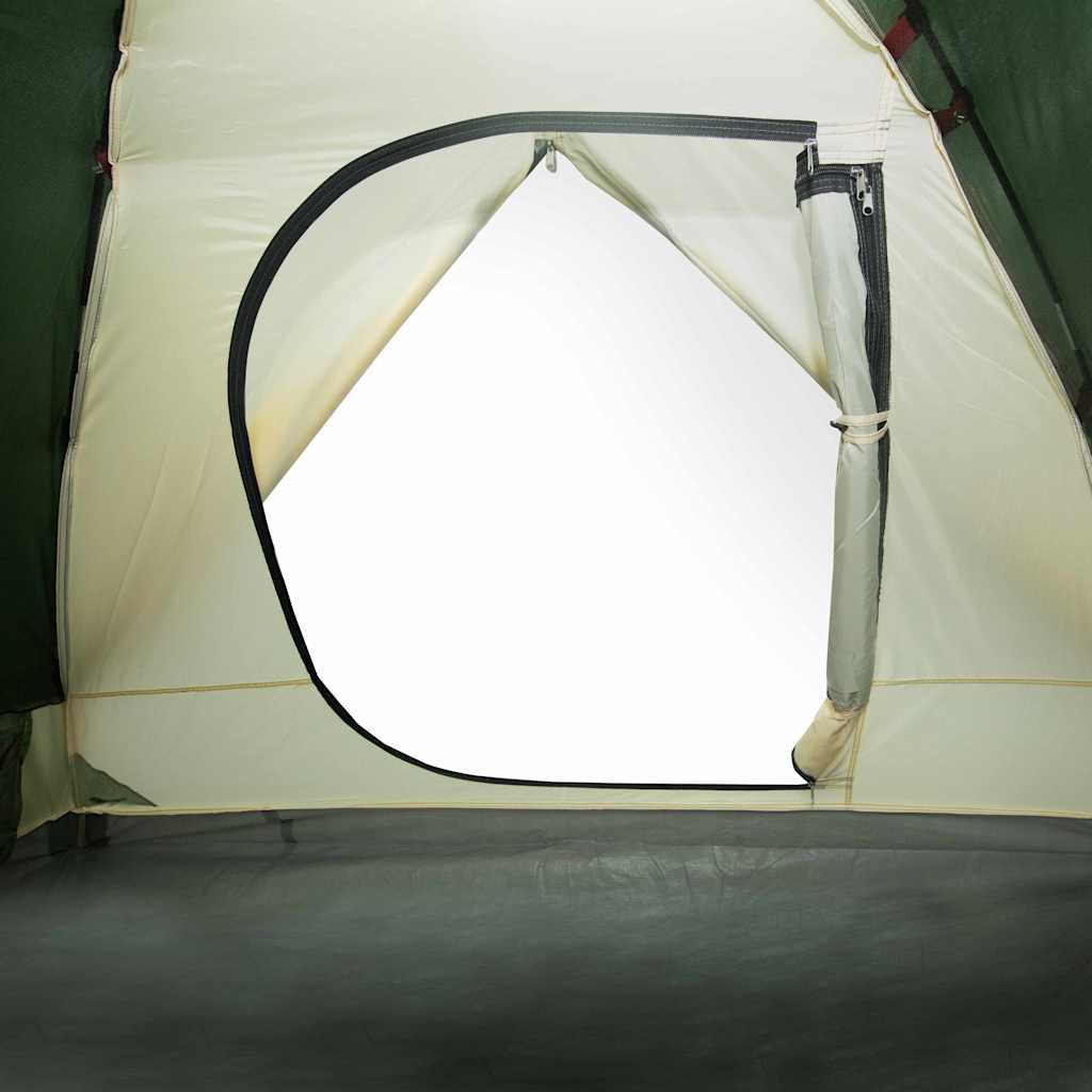 Kuppeltelt For Camping 3 Personer Grønn Vanntett