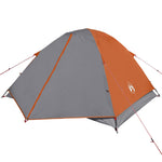 Kuppeltelt For Camping 3 Personer Oransje Vanntett