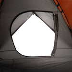 Kuppeltelt For Camping 3 Personer Oransje Vanntett